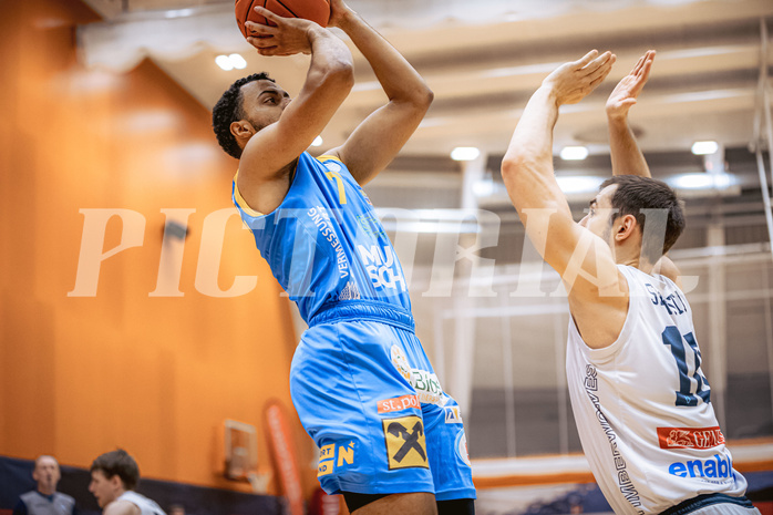 Basketball, Win2Day Superliga 2022/23, Grunddurchgang 22.Runde, Vienna Timberwolves, SKN St. Pölten Basketball, Steven Kaltenbrunner (7)