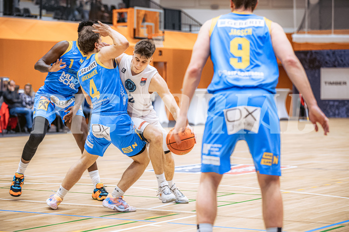 Basketball, Win2Day Superliga 2022/23, Grunddurchgang 22.Runde, Vienna Timberwolves, SKN St. Pölten Basketball, Jakob Lohr (12)