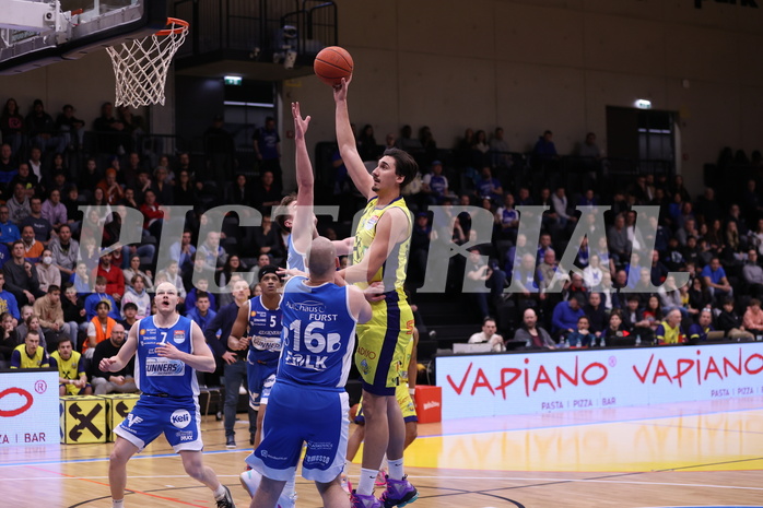 18.02.2023, Graz, Raiffeisen Sportpark Graz, Basketball Superliga 2022/23, Grunddurchgang, Runde 22, UBSC Raiffeisen Graz vs. Unger Steel Gunners Oberwart