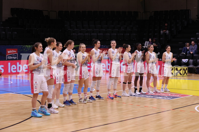 18.02.2023, Graz, Raiffeisen Sportpark, Basketball Damen Superliga 2022/23, Grunddurchgang 13.Runde, UBSC-DBBC Graz vs. KOS Celovec Damen,  