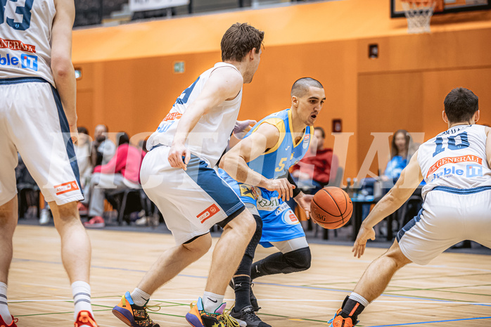 Basketball, Win2Day Superliga 2022/23, Grunddurchgang 22.Runde, Vienna Timberwolves, SKN St. Pölten Basketball, Philip Jalalpoor (5)