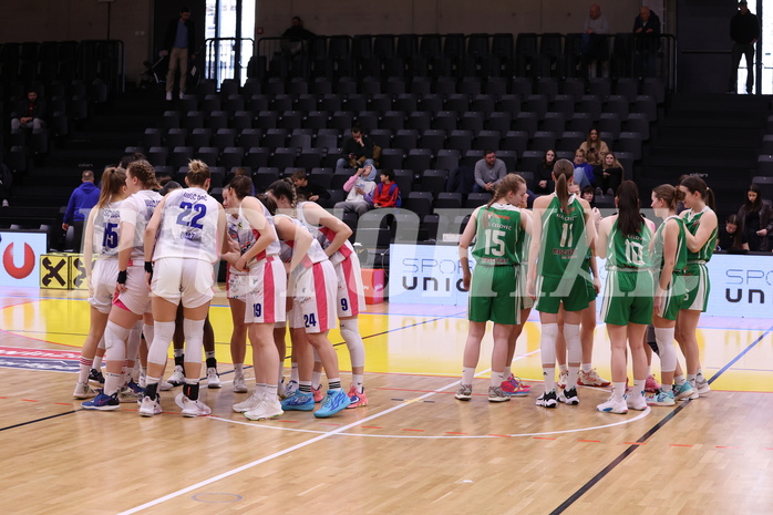 18.02.2023, Graz, Raiffeisen Sportpark, Basketball Damen Superliga 2022/23, Grunddurchgang 13.Runde, UBSC-DBBC Graz vs. KOS Celovec Damen,  