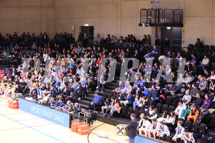 18.02.2023, Graz, Raiffeisen Sportpark Graz, Basketball Superliga 2022/23, Grunddurchgang, Runde 22, UBSC Raiffeisen Graz vs. Unger Steel Gunners Oberwart