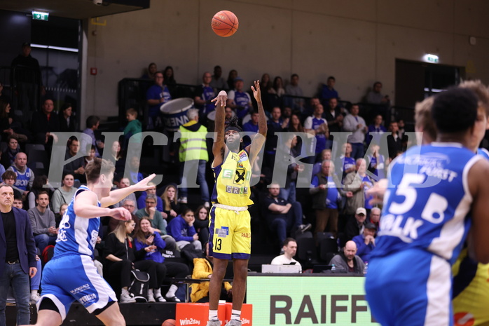 18.02.2023, Graz, Raiffeisen Sportpark Graz, Basketball Superliga 2022/23, Grunddurchgang, Runde 22, UBSC Raiffeisen Graz vs. Unger Steel Gunners Oberwart