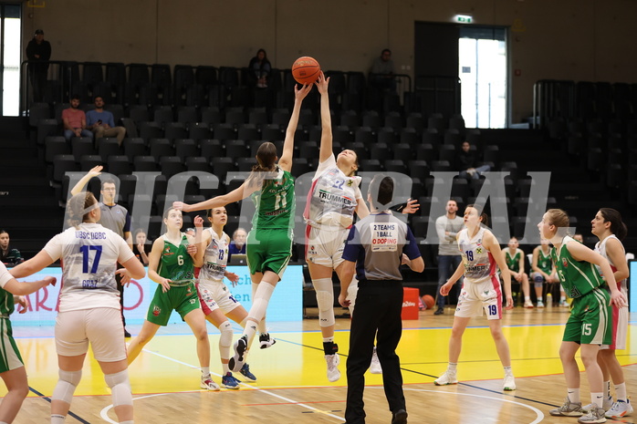 18.02.2023, Graz, Raiffeisen Sportpark, Basketball Damen Superliga 2022/23, Grunddurchgang 13.Runde, UBSC-DBBC Graz vs. KOS Celovec Damen,  