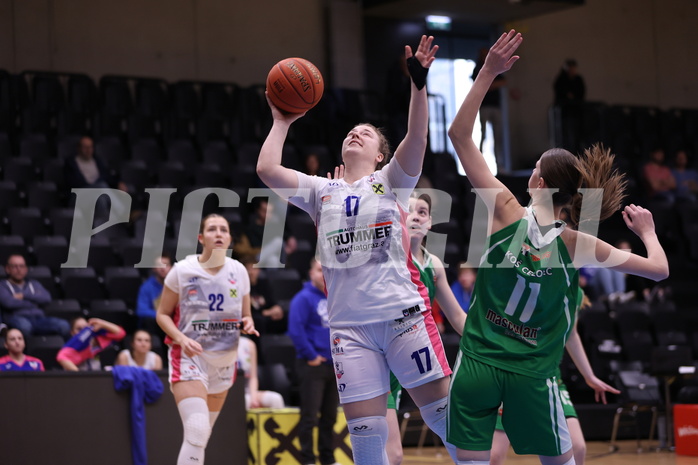 18.02.2023, Graz, Raiffeisen Sportpark, Basketball Damen Superliga 2022/23, Grunddurchgang 13.Runde, UBSC-DBBC Graz vs. KOS Celovec Damen,  