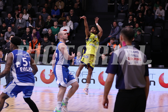 18.02.2023, Graz, Raiffeisen Sportpark Graz, Basketball Superliga 2022/23, Grunddurchgang, Runde 22, UBSC Raiffeisen Graz vs. Unger Steel Gunners Oberwart