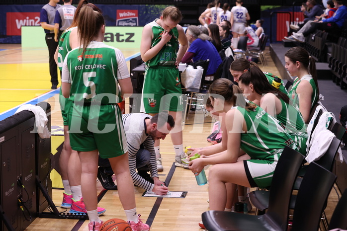 18.02.2023, Graz, Raiffeisen Sportpark, Basketball Damen Superliga 2022/23, Grunddurchgang 13.Runde, UBSC-DBBC Graz vs. KOS Celovec Damen,  