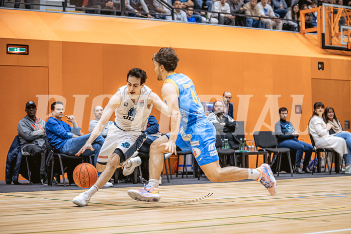 Basketball, Win2Day Superliga 2022/23, Grunddurchgang 22.Runde, Vienna Timberwolves, SKN St. Pölten Basketball, Paul Rotter (66)