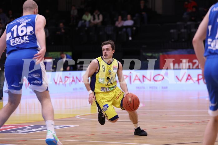 18.02.2023, Graz, Raiffeisen Sportpark Graz, Basketball Superliga 2022/23, Grunddurchgang, Runde 22, UBSC Raiffeisen Graz vs. Unger Steel Gunners Oberwart