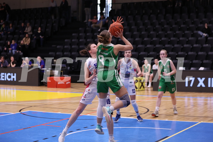 18.02.2023, Graz, Raiffeisen Sportpark, Basketball Damen Superliga 2022/23, Grunddurchgang 13.Runde, UBSC-DBBC Graz vs. KOS Celovec Damen,  