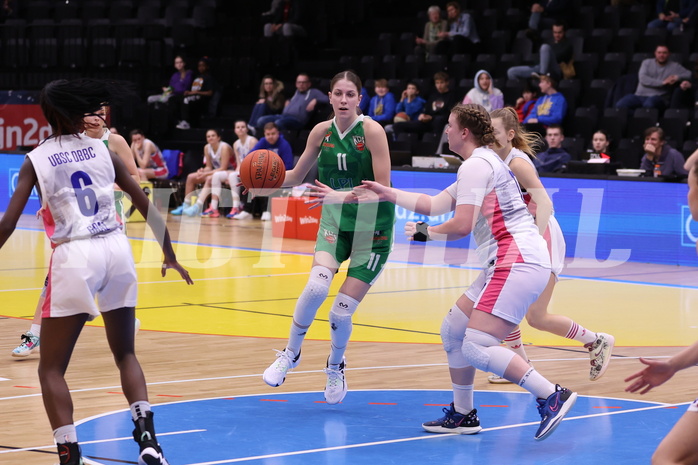 18.02.2023, Graz, Raiffeisen Sportpark, Basketball Damen Superliga 2022/23, Grunddurchgang 13.Runde, UBSC-DBBC Graz vs. KOS Celovec Damen,  