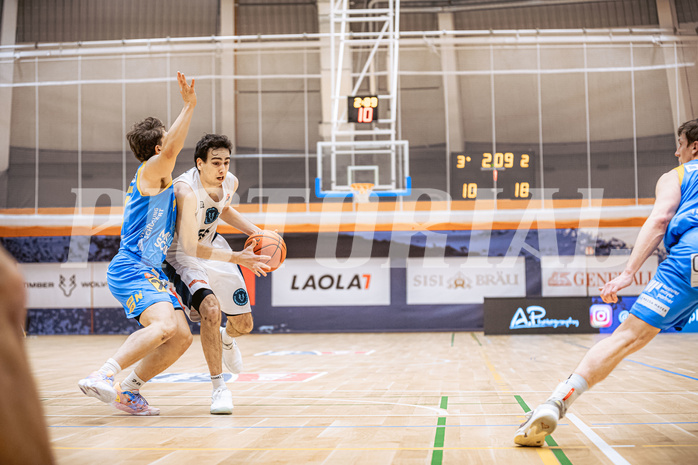 Basketball, Win2Day Superliga 2022/23, Grunddurchgang 22.Runde, Vienna Timberwolves, SKN St. Pölten Basketball, Paul Rotter (66)
