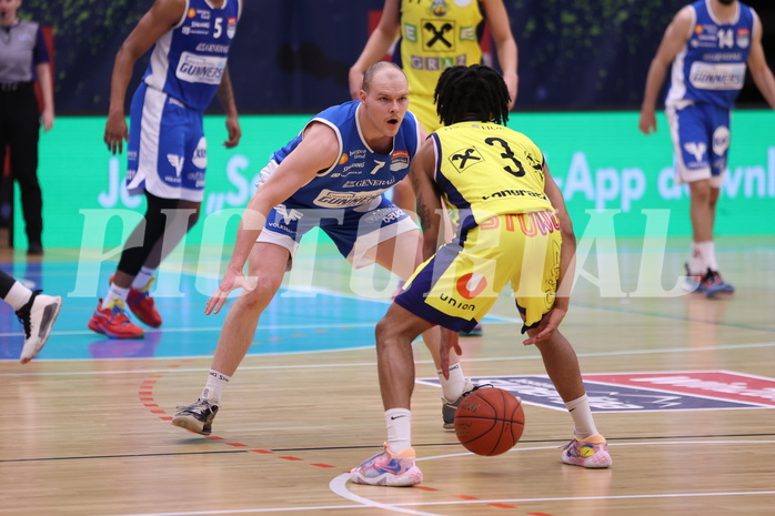 18.02.2023, Graz, Raiffeisen Sportpark Graz, Basketball Superliga 2022/23, Grunddurchgang, Runde 22, UBSC Raiffeisen Graz vs. Unger Steel Gunners Oberwart