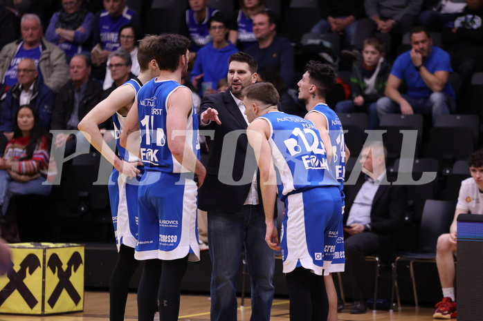18.02.2023, Graz, Raiffeisen Sportpark Graz, Basketball Superliga 2022/23, Grunddurchgang, Runde 22, UBSC Raiffeisen Graz vs. Unger Steel Gunners Oberwart