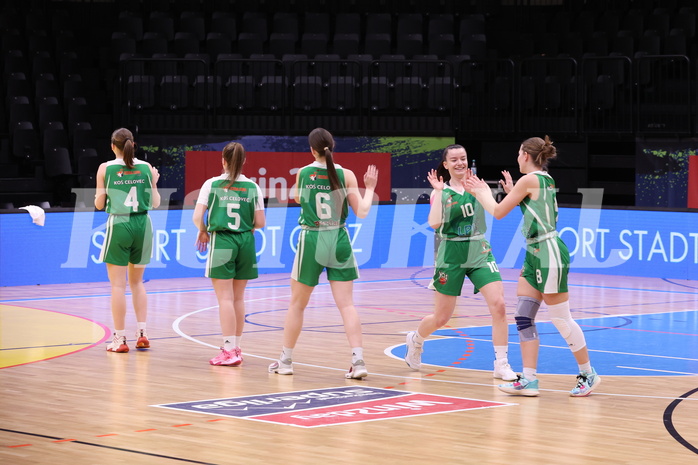 18.02.2023, Graz, Raiffeisen Sportpark, Basketball Damen Superliga 2022/23, Grunddurchgang 13.Runde, UBSC-DBBC Graz vs. KOS Celovec Damen,  