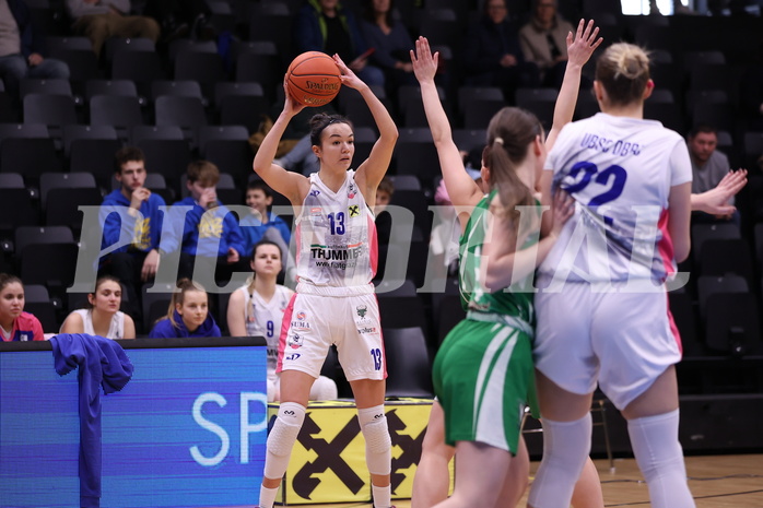 18.02.2023, Graz, Raiffeisen Sportpark, Basketball Damen Superliga 2022/23, Grunddurchgang 13.Runde, UBSC-DBBC Graz vs. KOS Celovec Damen,  