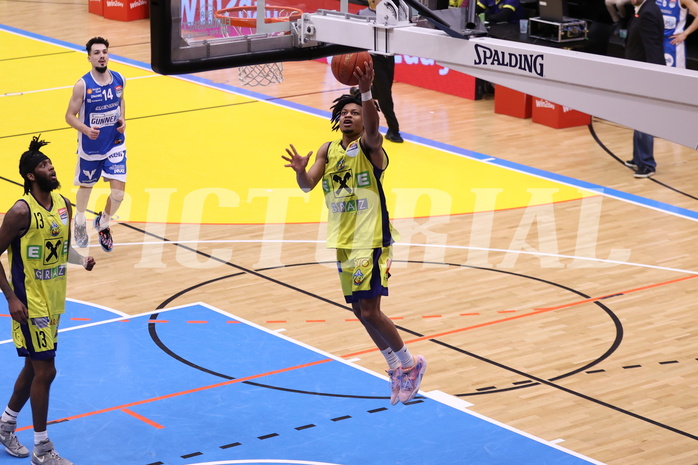 18.02.2023, Graz, Raiffeisen Sportpark Graz, Basketball Superliga 2022/23, Grunddurchgang, Runde 22, UBSC Raiffeisen Graz vs. Unger Steel Gunners Oberwart