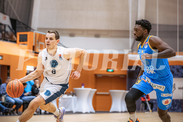 Basketball, Win2Day Superliga 2022/23, Grunddurchgang 22.Runde, Vienna Timberwolves, SKN St. Pölten Basketball, Elias Wlasak (8)