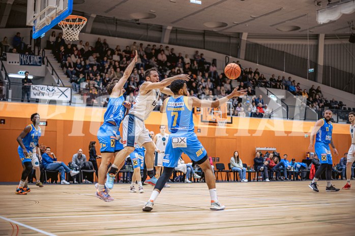 Basketball, Win2Day Superliga 2022/23, Grunddurchgang 22.Runde, Vienna Timberwolves, SKN St. Pölten Basketball, Jakob Szkutta (10)