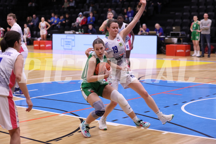 18.02.2023, Graz, Raiffeisen Sportpark, Basketball Damen Superliga 2022/23, Grunddurchgang 13.Runde, UBSC-DBBC Graz vs. KOS Celovec Damen,  
