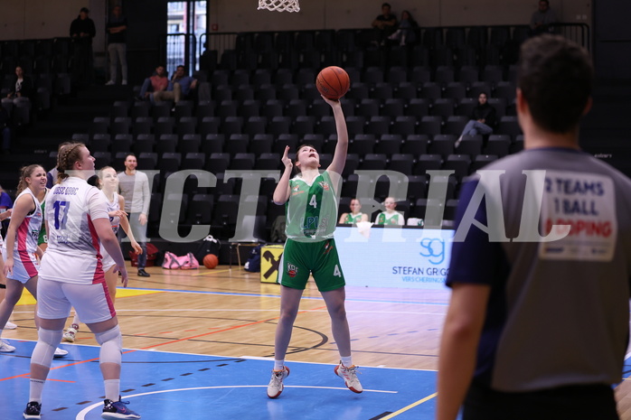 18.02.2023, Graz, Raiffeisen Sportpark, Basketball Damen Superliga 2022/23, Grunddurchgang 13.Runde, UBSC-DBBC Graz vs. KOS Celovec Damen,  