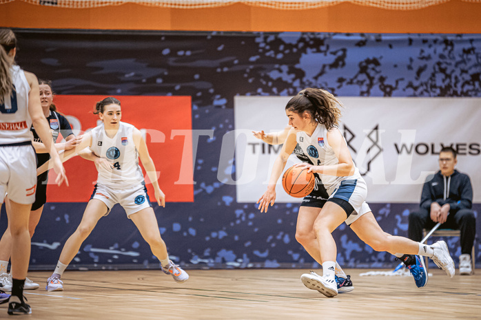 Basketball, Win2Day Basketball Damen Superliga 2022/23, Grunddurchgang 13.Runde, Vienna Timberwolves, Basket Flames, Magdalena Schmidt (4)
