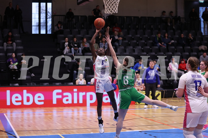 18.02.2023, Graz, Raiffeisen Sportpark, Basketball Damen Superliga 2022/23, Grunddurchgang 13.Runde, UBSC-DBBC Graz vs. KOS Celovec Damen,  