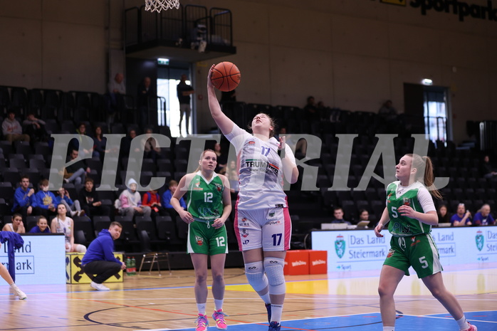 18.02.2023, Graz, Raiffeisen Sportpark, Basketball Damen Superliga 2022/23, Grunddurchgang 13.Runde, UBSC-DBBC Graz vs. KOS Celovec Damen,  