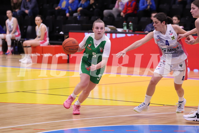 18.02.2023, Graz, Raiffeisen Sportpark, Basketball Damen Superliga 2022/23, Grunddurchgang 13.Runde, UBSC-DBBC Graz vs. KOS Celovec Damen,  