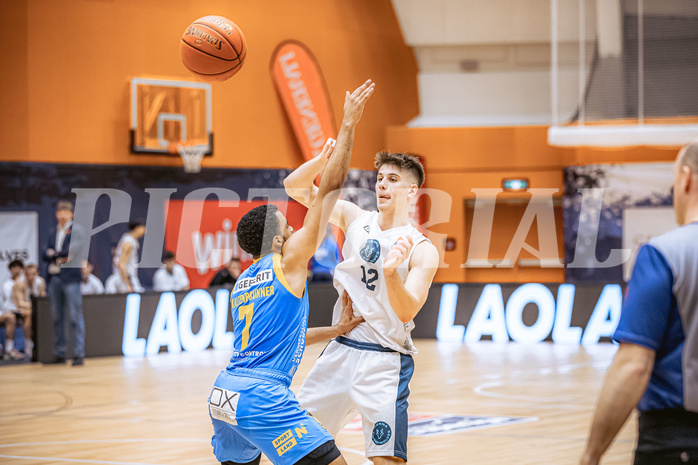 Basketball, Win2Day Superliga 2022/23, Grunddurchgang 22.Runde, Vienna Timberwolves, SKN St. Pölten Basketball, Jakob Lohr (12)