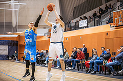 Basketball, Win2Day Superliga 2022/23, Grunddurchgang 22.Runde, Vienna Timberwolves, SKN St. Pölten Basketball, Philip Jalalpoor (5), Paul Rotter (66)