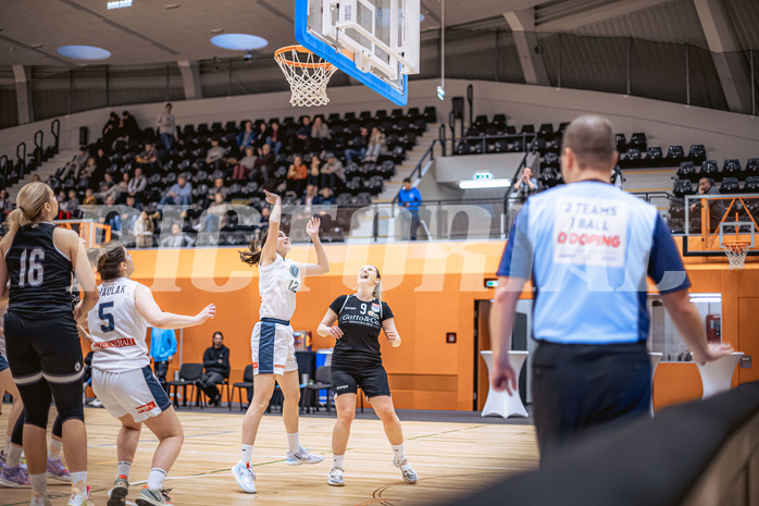 Basketball, Win2Day Basketball Damen Superliga 2022/23, Grunddurchgang 13.Runde, Vienna Timberwolves, Basket Flames, Lilian Schwarzenecker (12)