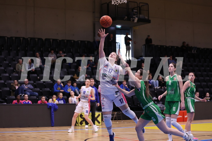 18.02.2023, Graz, Raiffeisen Sportpark, Basketball Damen Superliga 2022/23, Grunddurchgang 13.Runde, UBSC-DBBC Graz vs. KOS Celovec Damen,  