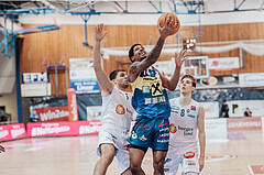 Basketball, Basketball Austria Cup 2023/24, Viertelfinale, Oberwart Gunners, UBSC Graz, Simun Kovac (5), Christian Brandon (18), Florian Koeppel (8), #nomanipulation