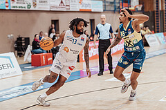 Basketball, Basketball Austria Cup 2023/24, Viertelfinale, Oberwart Gunners, UBSC Graz, Kris Monroe (13), Christian Brandon (18), #nomanipulation