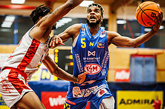 Basketball, Basketball Austria Cup 2023/24, Viertelfinale, Traiskirchen Lions, SKN St. Pölten, Michael Anthony Randolph Jr. (5)