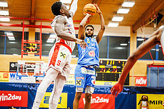 Basketball, Basketball Austria Cup 2023/24, Viertelfinale, Traiskirchen Lions, SKN St. Pölten, Michael Anthony Randolph Jr. (5)