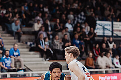 Basketball, Basketball Austria Cup 2023/24, Viertelfinale, Oberwart Gunners, UBSC Graz, Christian Brandon (18), Florian Koeppel (8), #nomanipulation