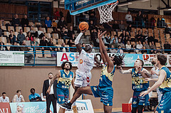 Basketball, Basketball Austria Cup 2023/24, Viertelfinale, Oberwart Gunners, UBSC Graz, Avery Diggs (8), Munis Tutu (10), Jalen Shaw (6), Lukas Simoner (12)