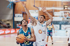 Basketball, Basketball Austria Cup 2023/24, Viertelfinale, Oberwart Gunners, UBSC Graz, Christian Brandon (18), Jonathan Knessl (12), #nomanipulation