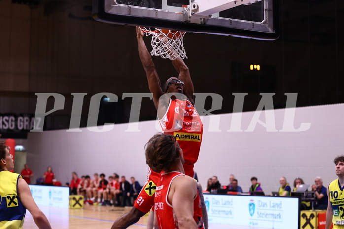 06.04.2025, Graz, Raiffeisen Sportpark Graz, Basketball Superliga 2024/25, 10. Platzierungsrunde, UBSC Graz - Traiskirchen Lions