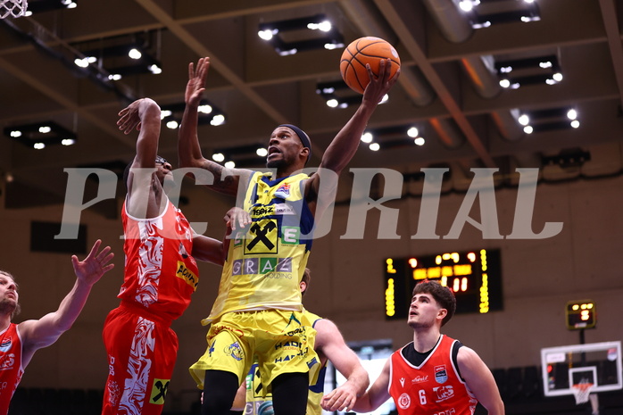 06.04.2025, Graz, Raiffeisen Sportpark Graz, Basketball Superliga 2024/25, 10. Platzierungsrunde, UBSC Graz - Traiskirchen Lions