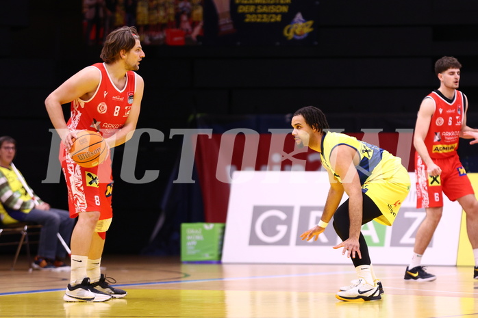 06.04.2025, Graz, Raiffeisen Sportpark Graz, Basketball Superliga 2024/25, 10. Platzierungsrunde, UBSC Graz - Traiskirchen Lions