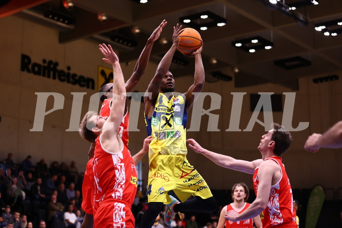 06.04.2025, Graz, Raiffeisen Sportpark Graz, Basketball Superliga 2024/25, 10. Platzierungsrunde, UBSC Graz - Traiskirchen Lions