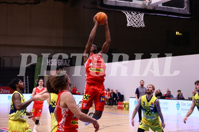 06.04.2025, Graz, Raiffeisen Sportpark Graz, Basketball Superliga 2024/25, 10. Platzierungsrunde, UBSC Graz - Traiskirchen Lions