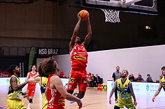 06.04.2025, Graz, Raiffeisen Sportpark Graz, Basketball Superliga 2024/25, 10. Platzierungsrunde, UBSC Graz - Traiskirchen Lions