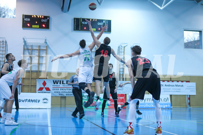 Basketball 2.Bundesliga 2019/20, Grunddurchgang 19.Runde Deutsch Wagram Aligators vs. Mistelbach Mustangs
