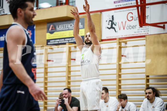 Basketball, Basketball Zweite Liga, Grunddurchgang 19.Runde, Basket Flames, BBC Nord Dragonz, Tobias Stadelmann (11)