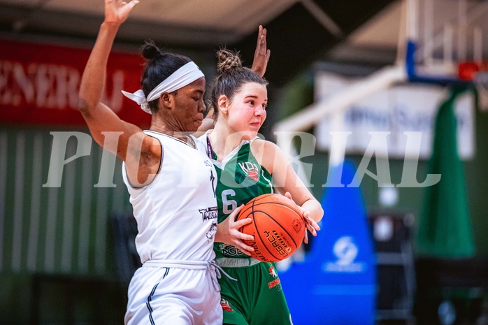 Basketball Basketball Damen Superliga 2021/22, Grunddurchgang 6.Runde Vienna D.C. Timberwolves vs. KOS
